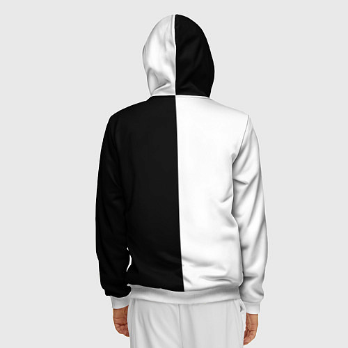 Мужская толстовка на молнии БИТКОИН BITCOIN Z / 3D-Белый – фото 4