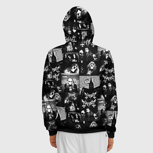Мужская толстовка на молнии MAYHEM / 3D-Черный – фото 4