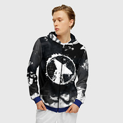 Толстовка 3D на молнии мужская ГРОТ, цвет: 3D-синий — фото 2