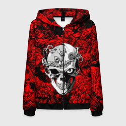 Толстовка 3D на молнии мужская BERSERK, цвет: 3D-черный