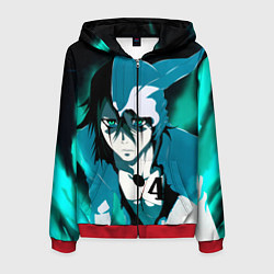 Толстовка 3D на молнии мужская Улькиорра Сифер Ulquiorra, цвет: 3D-красный