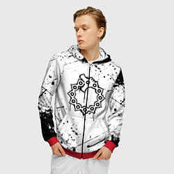 Толстовка 3D на молнии мужская МЕЛИОДАС 7 СМЕРТНЫХ ГРЕХОВ, цвет: 3D-красный — фото 2