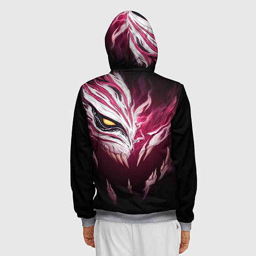 Мужская толстовка на молнии ИЧИГО БЛИЧ BLEACH / 3D-Меланж – фото 4