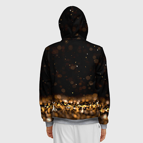 Мужская толстовка на молнии Next game over game skills / 3D-Меланж – фото 4