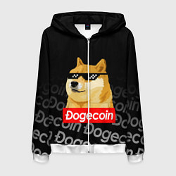 Мужская толстовка на молнии DOGECOIN DOGE ДОГИКОИН