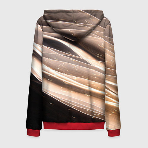 Мужская толстовка на молнии МлеЧныЙ Путь / 3D-Красный – фото 2