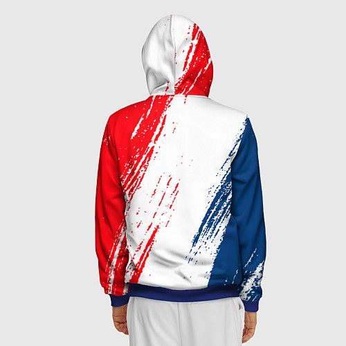 Мужская толстовка на молнии ФК ПСЖ FC PSG PARIS SG / 3D-Синий – фото 4