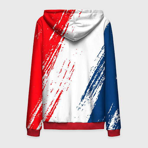 Мужская толстовка на молнии ФК ПСЖ FC PSG PARIS SG / 3D-Красный – фото 2