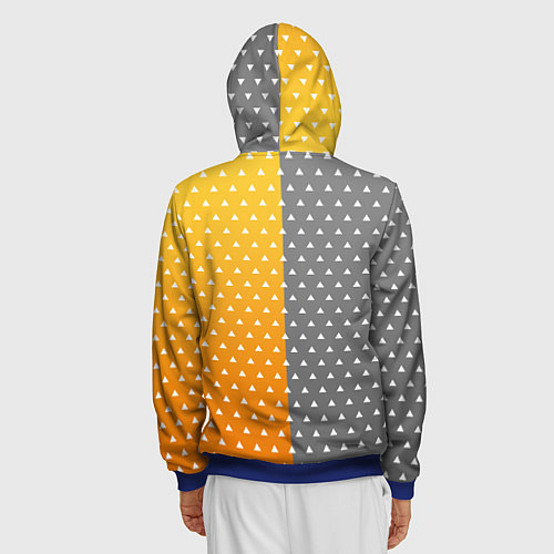 Мужская толстовка на молнии ПУТЬ ЗЕНИЦУ КЛИНОК / 3D-Синий – фото 4