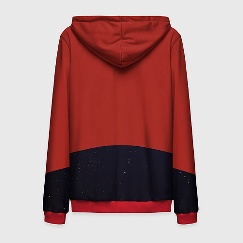 Мужская толстовка на молнии Cowboy Bebop - Spike / 3D-Красный – фото 2