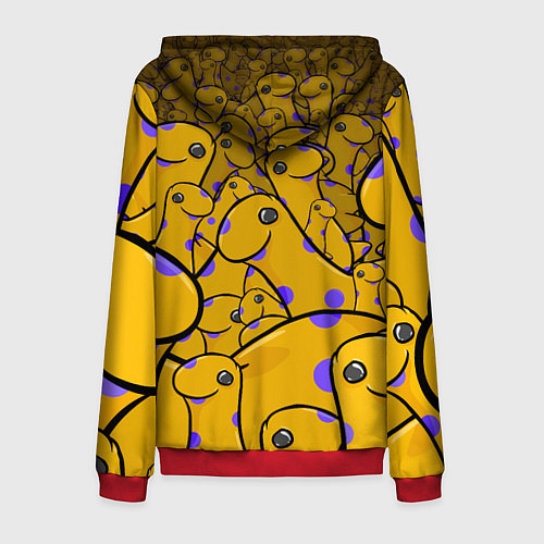 Мужская толстовка на молнии Nessy / 3D-Красный – фото 2