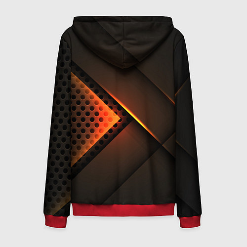 Мужская толстовка на молнии FREE FIRE GRAND MASTER / 3D-Красный – фото 2