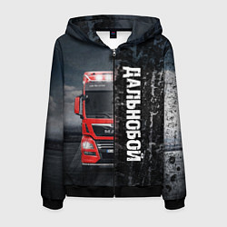 Мужская толстовка на молнии Дальнобой Red Truck