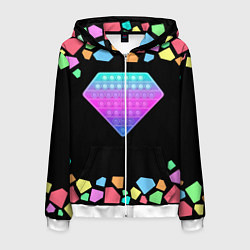 Мужская толстовка на молнии POP IT DIAMOND