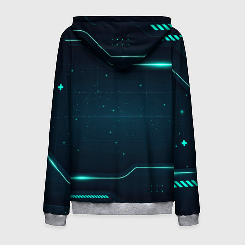 Мужская толстовка на молнии BMW БМВ / 3D-Меланж – фото 2