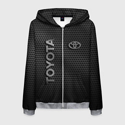 Толстовка 3D на молнии мужская TOYOTA STEEL HONEYCOMBS, цвет: 3D-меланж