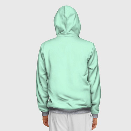 Мужская толстовка на молнии Я возьму все вино на себя / 3D-Меланж – фото 4