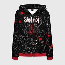 Толстовка 3D на молнии мужская Slipknot Rock Слипкнот Музыка Рок Гранж, цвет: 3D-красный