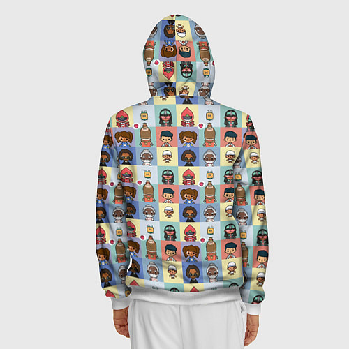 Мужская толстовка на молнии Toca Life / 3D-Белый – фото 4