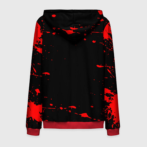 Мужская толстовка на молнии ГАТС БЕРСЕРК BERSERK / 3D-Красный – фото 2