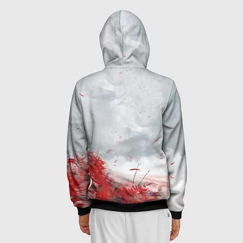 Мужская толстовка на молнии Naraka BP / 3D-Черный – фото 4