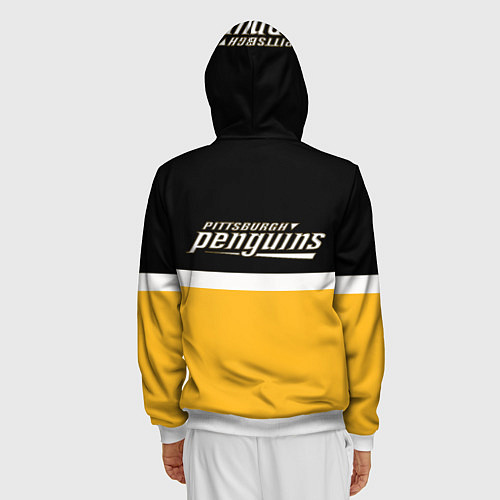 Мужская толстовка на молнии Питтсбург Пингвинз НХЛ / 3D-Белый – фото 4