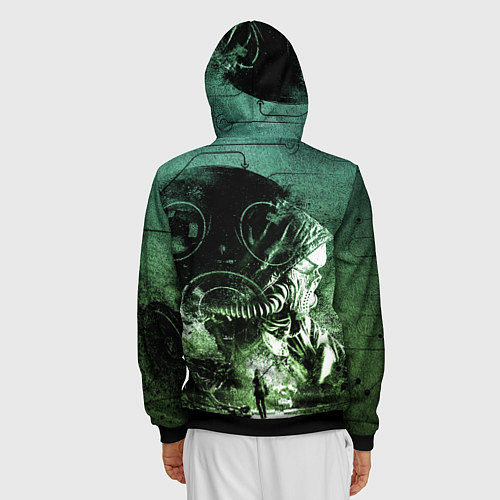 Мужская толстовка на молнии Chernobylite Чернобылит игра / 3D-Черный – фото 4