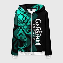 Толстовка 3D на молнии мужская ТАТУИРОВКА СЯО АДЕПТ, цвет: 3D-белый