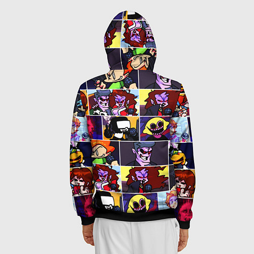 Мужская толстовка на молнии FRIDAY NIGHT FUNKIN ФРИДЕЙ НАЙТ ФАНКИН / 3D-Черный – фото 4