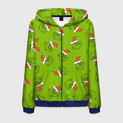 Мужская толстовка на молнии Гринч Укротитель рождества