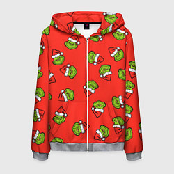 Мужская толстовка на молнии Гринч Похититель Рождества