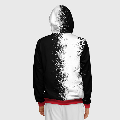 Мужская толстовка на молнии BUICK КРАСНОЕ ЛОГО ЦВЕТНАЯ ЭМБЛЕМА / 3D-Красный – фото 4