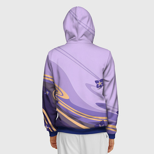 Мужская толстовка на молнии БААЛ СЁГУН РАЙДЕН / 3D-Синий – фото 4