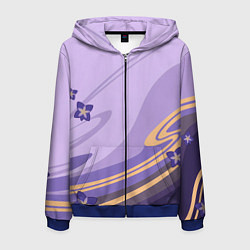 Толстовка 3D на молнии мужская БААЛ СЁГУН РАЙДЕН, цвет: 3D-синий