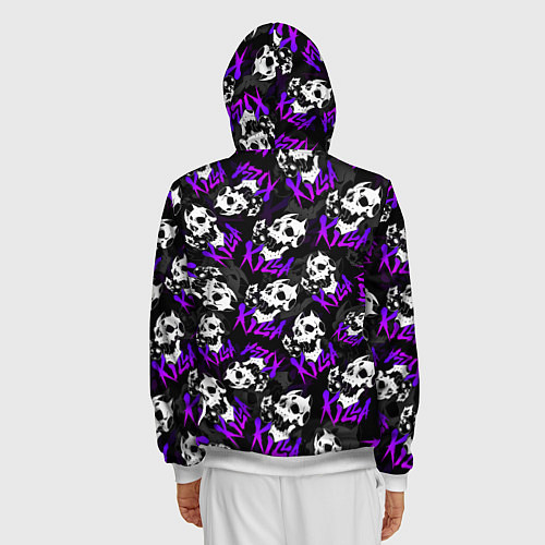 Мужская толстовка на молнии JOJO KILLER QUEEN КОРОЛЕВА УБИЙЦА УЗОР / 3D-Белый – фото 4