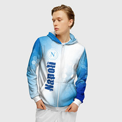 Толстовка 3D на молнии мужская SSC NAPOLI Napoli Соты, цвет: 3D-белый — фото 2