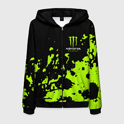 Мужская толстовка на молнии Monster Energy green