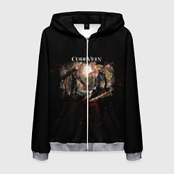 Толстовка 3D на молнии мужская Code Vein - Вампиры, цвет: 3D-меланж