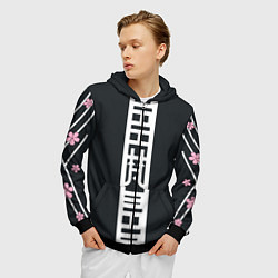 Толстовка 3D на молнии мужская ЧЕРНЫЕ ДРАКОНЫ BLACK DRAGON, цвет: 3D-черный — фото 2