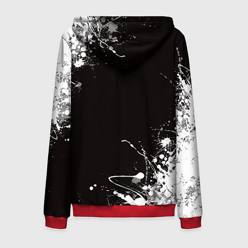 Мужская толстовка на молнии Год тигра2022 / 3D-Красный – фото 2