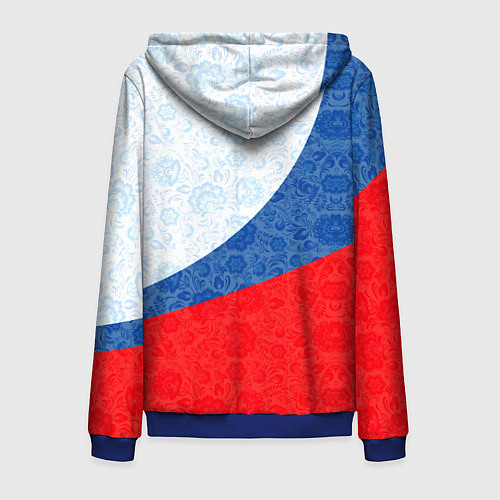 Мужская толстовка на молнии RUSSIA SPORT STYLE РОССИЯ СПОРТИВНЫЙ СТИЛЬ / 3D-Синий – фото 2