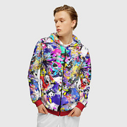 Толстовка 3D на молнии мужская UNDERTALE PATTERN HEROES, ВСЕ ГЕРОИ ИГРЫ, цвет: 3D-красный — фото 2