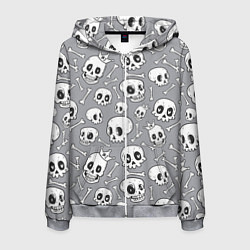 Мужская толстовка на молнии Skulls & bones