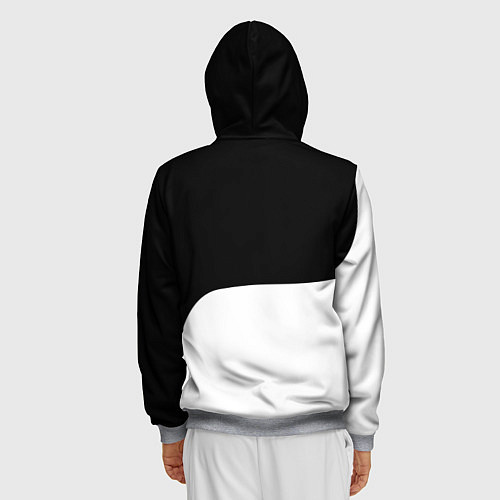 Мужская толстовка на молнии Розы Атака Титанов / 3D-Меланж – фото 4