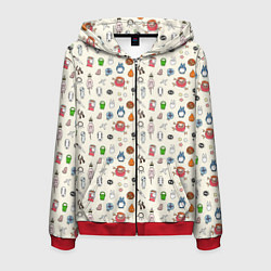 Толстовка 3D на молнии мужская Ghibli Аll, цвет: 3D-красный