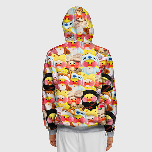 Мужская толстовка на молнии УТЯ УТОЧКА ЛАЛАФАНФАН ПАТТЕРН / 3D-Меланж – фото 4