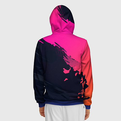 Мужская толстовка на молнии Форза Хорайзен 5 Forza Horizon 5 / 3D-Синий – фото 4