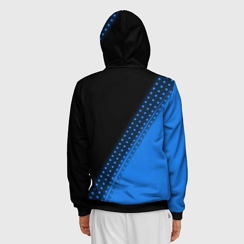 Мужская толстовка на молнии ПОППИ ПЛЕЙТАЙМ Яркий / 3D-Черный – фото 4