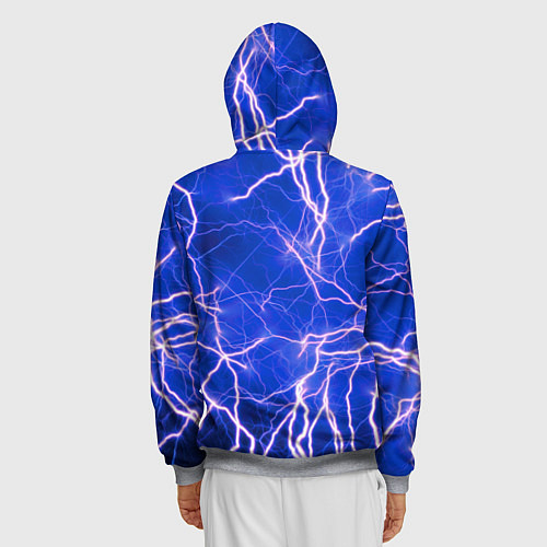 Мужская толстовка на молнии HONDA хонда молнии / 3D-Меланж – фото 4