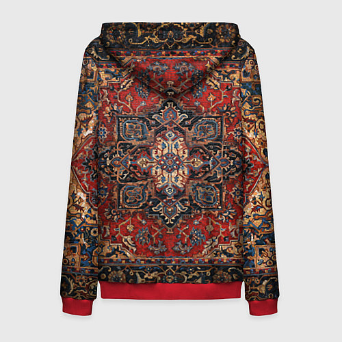 Мужская толстовка на молнии КОВЁР ПАЛАС / 3D-Красный – фото 2